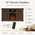 thumbnail image 5 of Seizeen Fireplace TV Stand for 65’’ TV, Wooden TV Stand with Fireplace 23’’, Multifunctional TV Console Entertainment Center for Living Room Bedroom, Multi-color 3D Flame Electric Fireplace Insert wi, 5 of 9