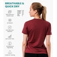 thumbnail image 3 of 𝗕𝗥𝗘𝗔𝗧𝗛𝗔𝗕𝗟𝗘 Women’s Merino Wool Short Sleeve T-Shirt with  Included Hiking Socks - Merino.tech, 3 of 10