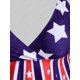 thumbnail image 4 of Tankini Talla Extra con Estampado Patriótico de Bandera de Estados Unidos Rosegal Vestidos casuales de talla grande, 4 of 5