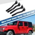 thumbnail image 2 of 4pcs Front Lower Upper Inner Outer Tie Rod Ends Suspension Steering Tie Rod End for Jeep Grand Cherokee, 2 of 7