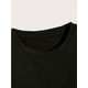 thumbnail image 3 of Men'S Casual Crew Neck T-Shirt, 100% Cotton Knit Fabric, Geometric Print, Loose Fit, Summer Regular Length Tee, 180gsm - Black, 3 of 6