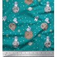 thumbnail image 1 of Soimoi Viscose Chiffon Fabric Astronaut Animals,Star & Planet Galaxy Print Fabric by Yard 42 Inch Wide, 1 of 1