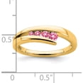 thumbnail image 2 of 14K Yellow Gold Pink Tourmaline 4-Stone Ringsize 7 (Width 1.7 To 5.9) - Jbsp, 2 of 5