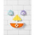 thumbnail image 5 of Skip Hop Zoo Baby Bath Toy, Tip & Spin Boat, Shark/Narwhal, 5 of 10