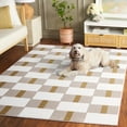 thumbnail image 3 of Safavieh Groove Keane Geometric Area Rug, Ivory/Gold, 5'3" x 7'6", 3 of 11