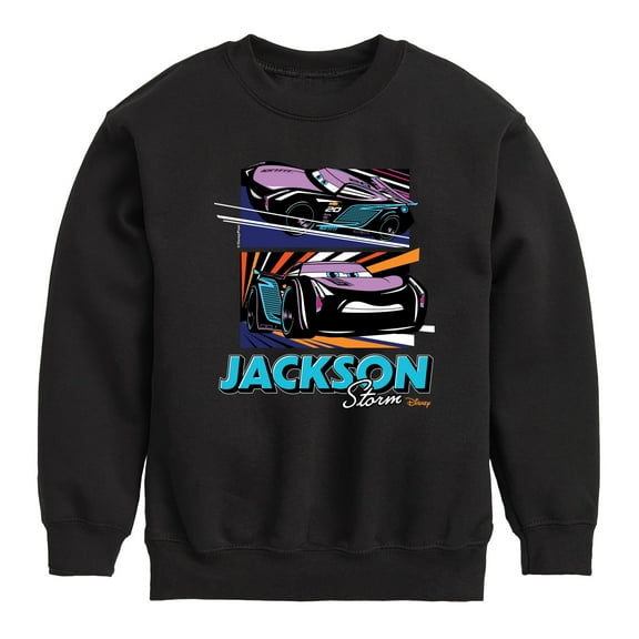 Cars - Under The Lights Jackson Storm - Toddler & Youth Crewneck Fleece Sweatshirt