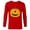 New Red, variant on Disney and Pixar's Monsters, Inc. Mike-O'-Lantern - Long Sleeve T-Shirt for Men - Customized-White