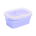 thumbnail image 3 of Lubelski 350ML/800ML Silicone Folding Lunch Box Portable Lightweight Food Storage Container for Office School Home, 3 of 8