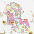 thumbnail image 4 of Ensemble de Pyjama pour Filles, Ensemble de Sommeil à Boutons avec Motif, Ensemble de Pyjamas Classique, Ensembles de Pyjama pour Filles, Taille 8-10 Ans, 4 of 5