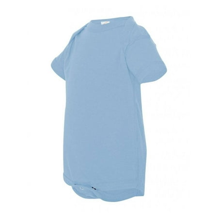 

FIne Jersey Infant Lap Shoulder Creeper - Light Blue - Newborn