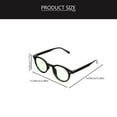 thumbnail image 2 of AURARMLET 1 Pair Mens Sunglasses Fashion Round Shape Plastic Frame UV Protection For Cycling, 2 of 8