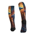thumbnail image 2 of Bixox Cool Dolphin Print Compression Socks,Compression Socks Women & Men Circulation for Medical,Running,Athletic, 2 of 7