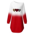 thumbnail image 5 of Pompotops Robe Décontractée d'Automne à Manches Longues Imprimée Tournesol pour Femmes, Épaules Dénudées, Saint-Valentin, 5 of 5