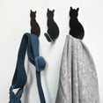thumbnail image 2 of Visland 2Pcs Hook Sturdy Strong Adhesive Cat Design Stainless Steel Sticky Hook for Kitchen, 2 of 9