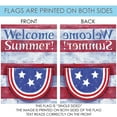 thumbnail image 5 of Toland Home Garden Bunting On Striped Welcome Summer Patriotic summer Flag Double Sided 12x18 Inch, 5 of 5