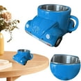 thumbnail image 2 of Yucurem Coffee Cup Tea Cup Car Shaped Coffee Mug Creative Coffee Cup Novelty Drinkware For Men (Blue), 2 of 9