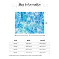thumbnail image 4 of YFYANG Lightweight Warm Flannel Blanket, Abstract Blue Texture Throw Blanket for Bed, Sofa, Travel, Camping, 80"x60", 4 of 7