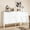 White, variant on 59" Sideboard Buffet Cabinet with Storage, 4 Doors & Adjustable Shelves, Solid Wood Legs, Coffee Bar Console Table for Kitchen Living Room, Blue