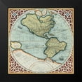 thumbnail image 2 of Mercator, Gerardus 12x12 Black Modern Framed Museum Art Print Titled - Terra Major I, 2 of 5