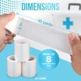 thumbnail image 2 of JJ CARE Micropore Tape [Pack of 8], 2” x 10 Yards, Breathable Paper Tape Medical Use, Latex-Free Paper Surgical Tape, Individually Boxed Paper Bandage Tape Rolls, 2 of 8