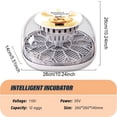 thumbnail image 3 of Egg Incubator 12 Eggs Fully Automatic Poultry Hatcher Machine with Humidity Display  Candler  Temperature Control, 3 of 12