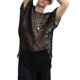 thumbnail image 1 of Camisetas de malla para hombre, camisetas de manga corta con cuello redondo, camisetas con transparencias a la moda, ropa de calle de estilo masculino, 1 of 4