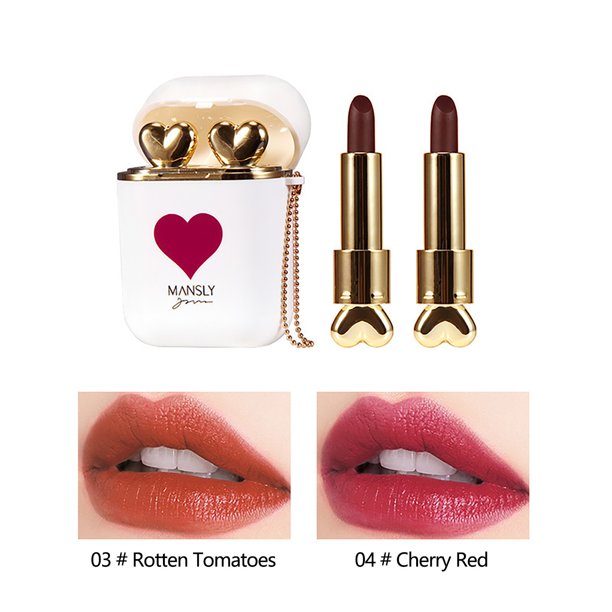Xihbxyly Ofertas diarias Auriculares love, labiales, sensación de niebla suave en forma de corazón, sin manchas de pasta de chocolate en tazas