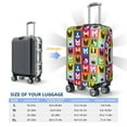 thumbnail image 4 of Fuzoiu Colorful Bulldog Print Suitcase Cover,Washable Luggage Covers for Suitcase,Elastic Luggage Protector Cover,Scratch Resistant Travel Suitcase Covers-Medium, 4 of 7