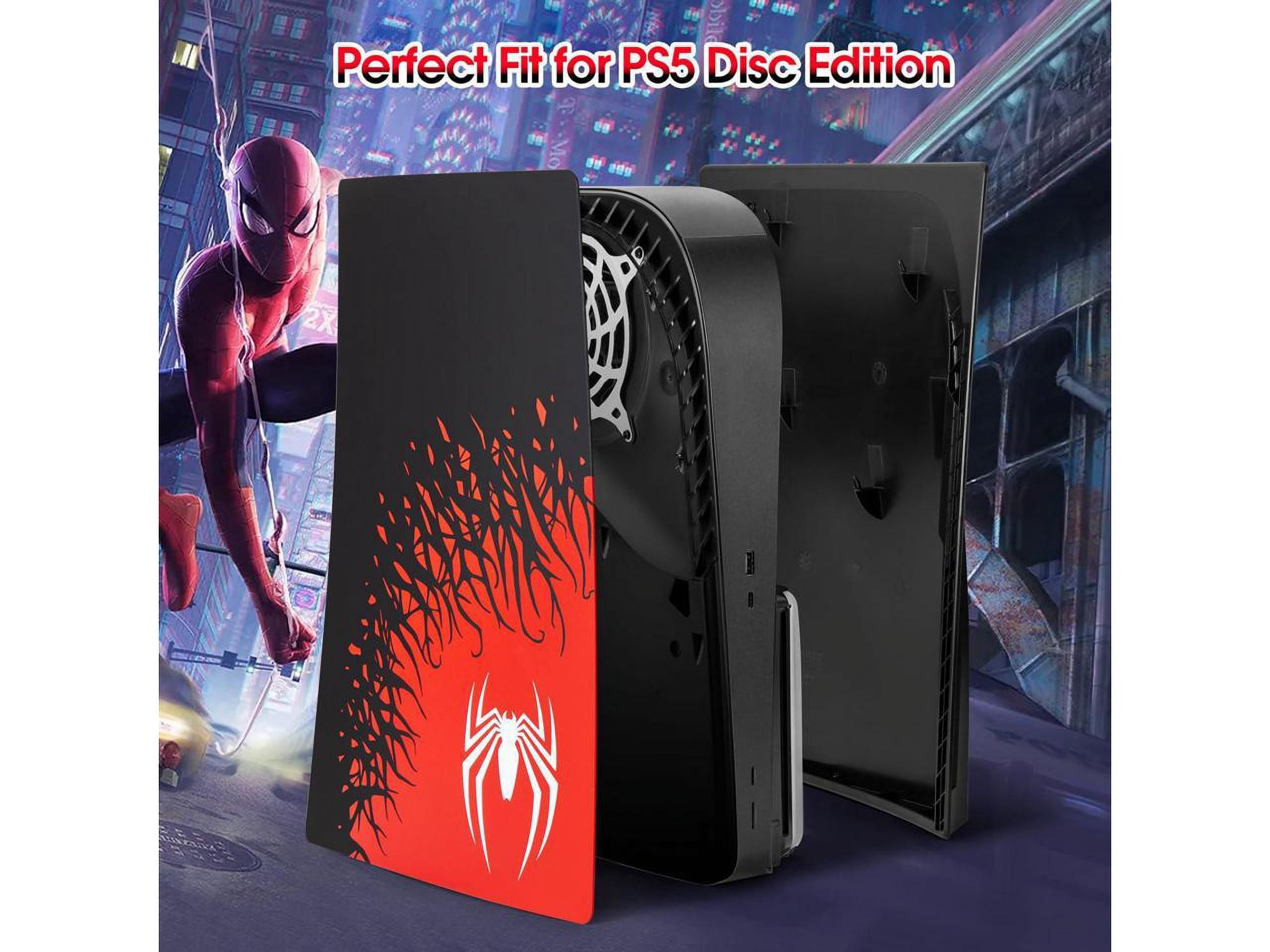 [Faceplate for PS5 Disc Edition] - Superhero Spider - Man 2 Plates for PS5 Console Cover Plates, Premium ABS Faceplate Shell Covers for PlayStation 5 PS5 Cover Plate Disc Edition