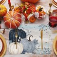thumbnail image 3 of Navy Blue Fall Placemats Set of 6, Thanksgiving Harvest Botanical Pumpkin Vintage Washable Wipeable Table Mats for Dining Tables, Indoor Outdoor Kitchen Place Mats for Holiday Party Table Decor, 3 of 9