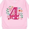 thumbnail image 3 of Inktastic 4th Birthday Party Photo Number 4 Toddler Sweatshirt, 3 of 4