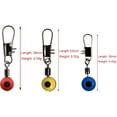 thumbnail image 3 of 3 Color Fishing Line Slides Hook Shank Clip Connector Swivels Fishing Beads Small Fishing Accessories Kit(Mix Color, 50pcs), 3 of 7