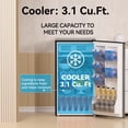 3.1 Cubic Feet Freestanding Mini Fridge Compact refrigerator grey ...