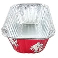 thumbnail image 3 of 1 lb. Red Holiday Christmas Snowman Aluminum Foil Small Mini Loaf / Bread Baking Pans (Pack of 12), 3 of 6