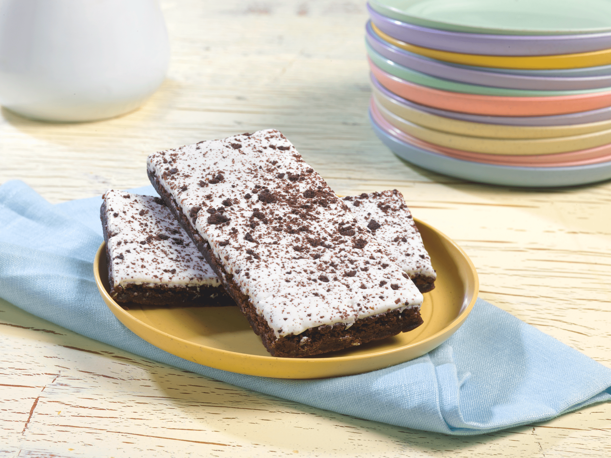 Little Debbie Cookies & Creme Brownies Big Pack, 4 Boxes, 48 Individually Wrapped Brownies