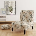 thumbnail image 2 of Designart "Chic Minimalism In Victorian Style" White Floral Upholstered Accent Chair - Cottage Arm Chair For Living Room, 2 of 7