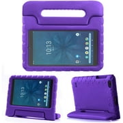 Golden Sheeps Kid Friendly Case Compatible for Walmart Onn 8 inch Android Tablet (Model ONA19TB002) 2019 Released Shockproof Ultra Light Weight Convertible Handle Stand Cover (Purple)
