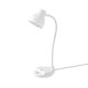 thumbnail image 2 of Lámpara de escritorio LED con puerto de carga USB, 3 modos de color, regulable, cuello flexible, cable de extensión de 59 pulgadas, color blanco, para estudio, trabajo, mesita de noche., 2 of 9
