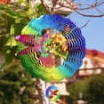 thumbnail image 6 of Liranovly 3D Metal Hummingbird Wind Spinner-Hanging 12in Spinfinity Designs Wind Spinners for Outdoor & Indoor Decorations, 6 of 7
