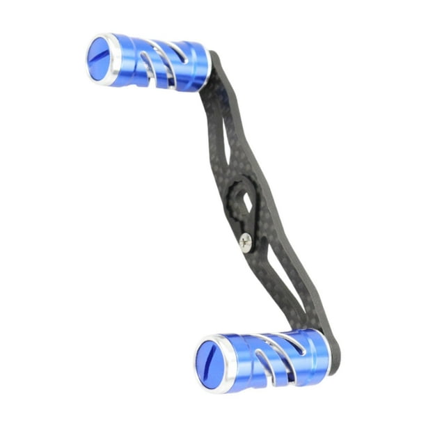 Mango de carrete de pesca de 5 x 8 mm, práctico y antideslizante, de fibra de carbono, tanto para diestros como para Azul