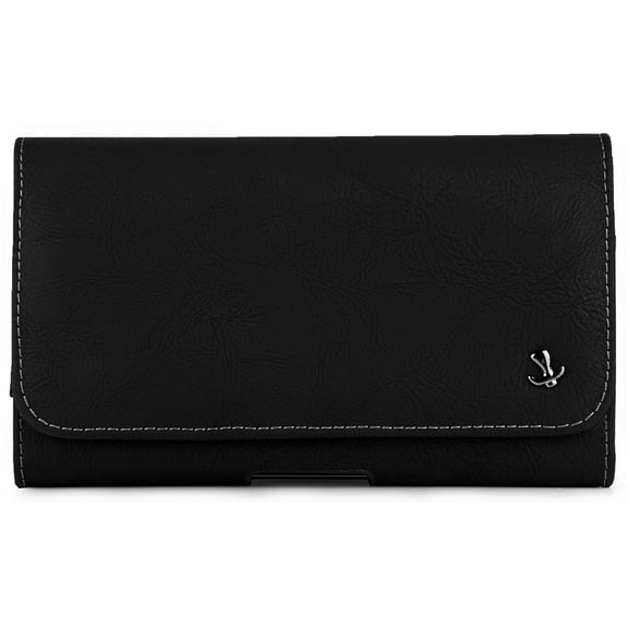 Durable Vegan Leather Holster Case For Apple iPhone 11 XS / XR / X With Dedicated Belt Clip And Belt Loop (Black)