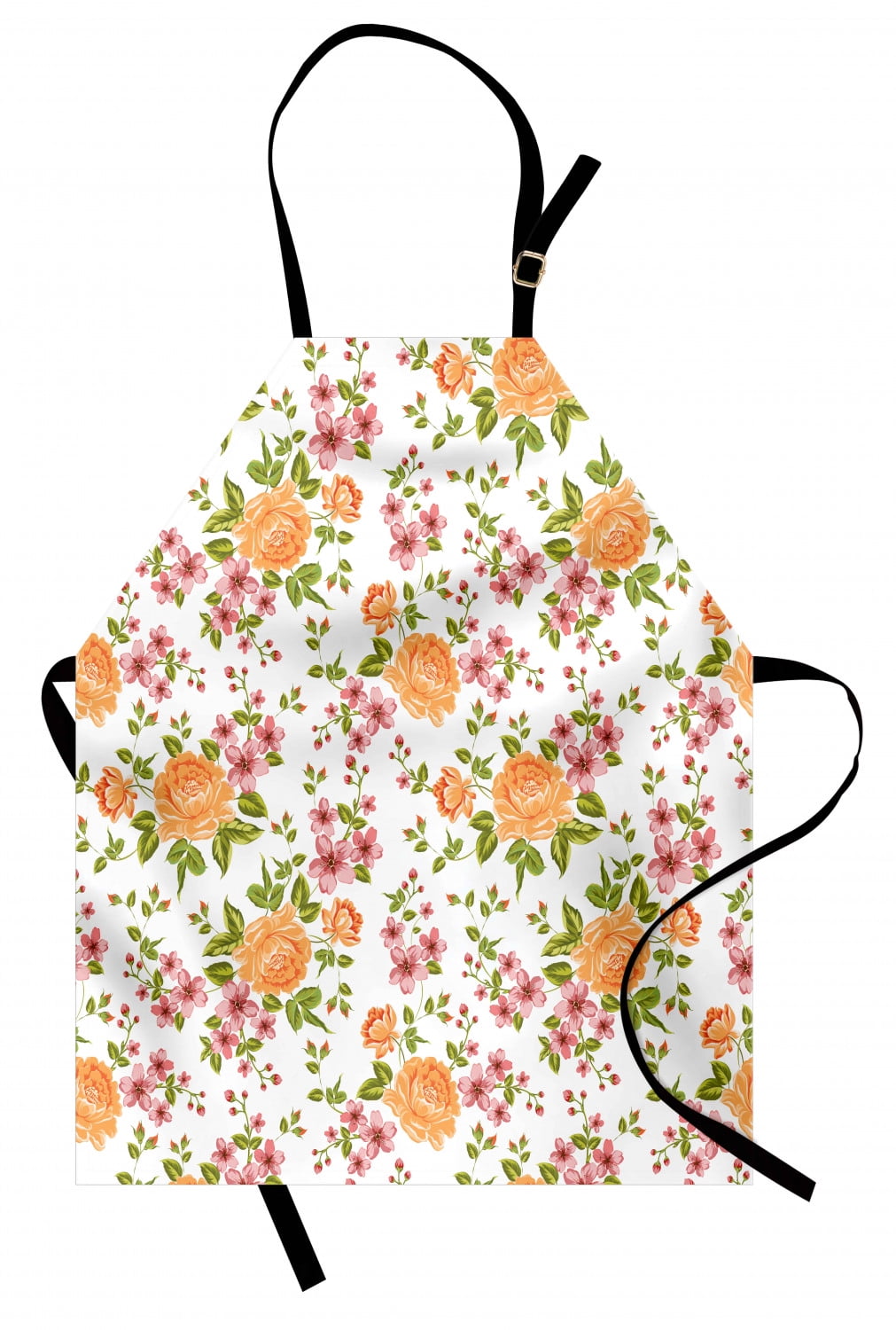 Flower Apron Vibrant Color Peony Pattern Poppy Love Wedding