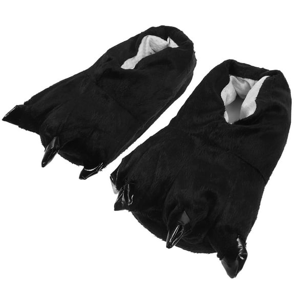 ibasenice Women Slippers Comfortable Cotton Black 1 Pair