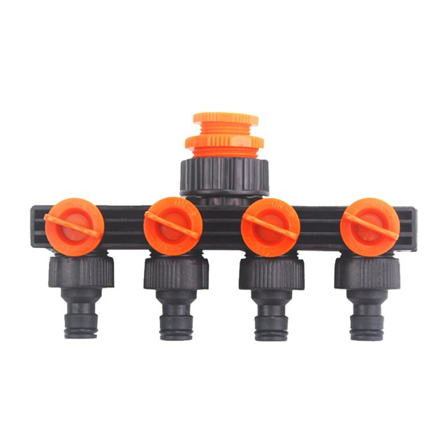 Divisor de agua de jardín de 4 vías Divisor de tubo de manguera extraíble para riego de césped doméstico Ehuebsd Libre de BPA