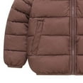 thumbnail image 4 of Toddler Baby Down Coats Boys Girls Soft Fleece Lined Jacket Thicken Warm Hooded Winter Coat Snow Outerwear, 4 of 5