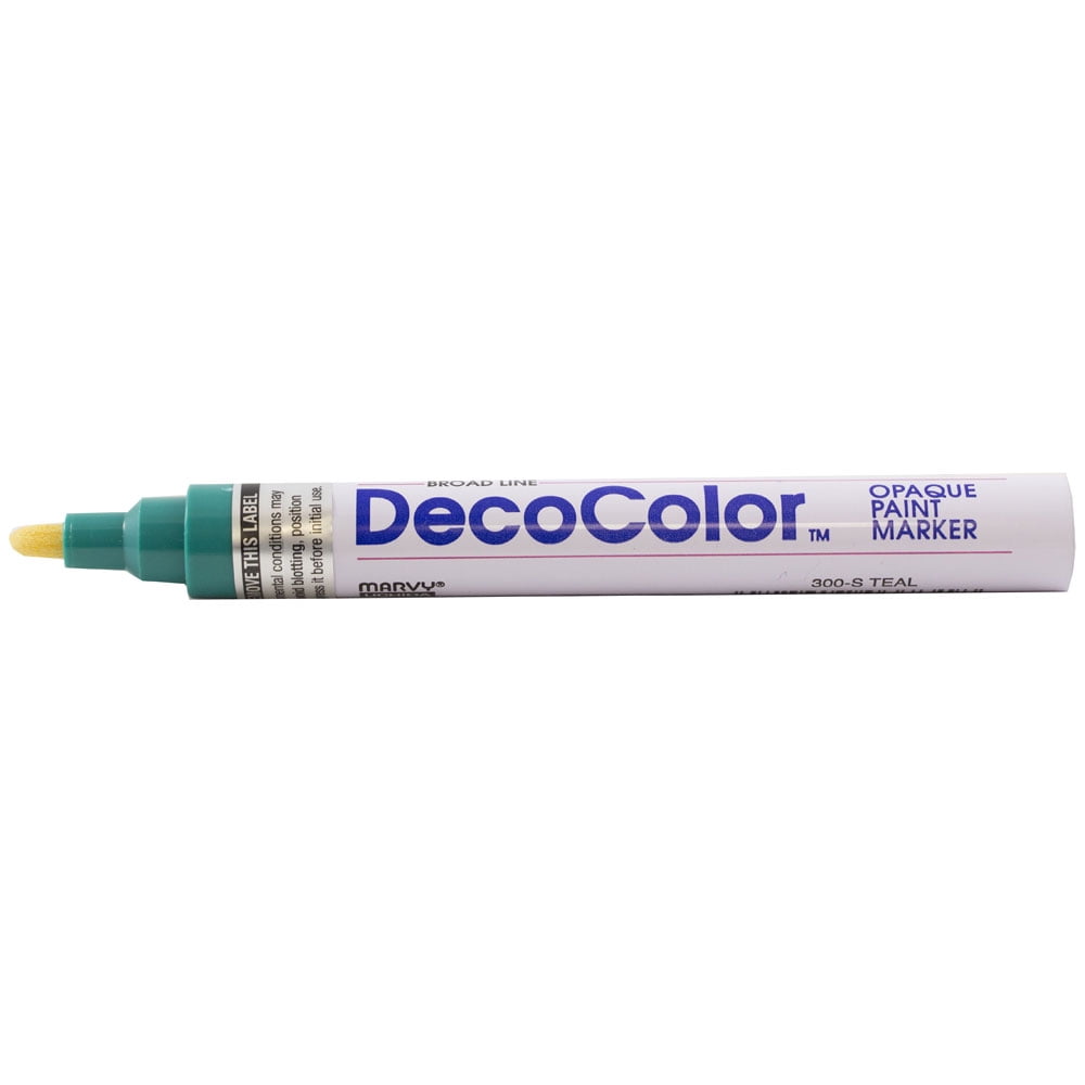 Marvy Uchida Broad Line Opaque Paint Marker, 1/Pack, Teal