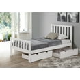 thumbnail image 3 of Alaterre Aurora Twin Bed with Storage Drawers, White, 3 of 3