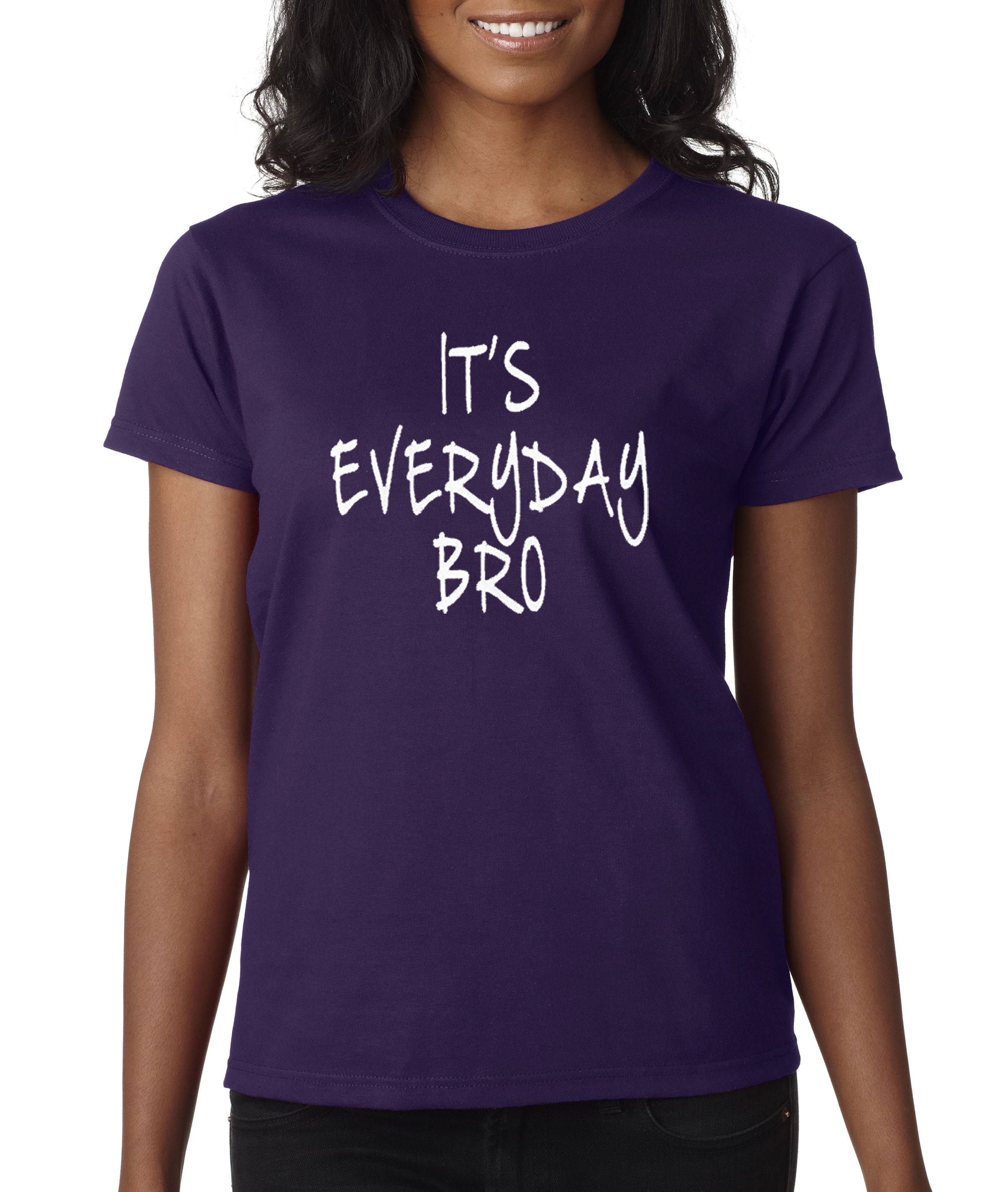Trendy Usa Trendy Usa 764 Women S T Shirt It S Everyday Bro Jake Paul Team 10 Small Purple Walmart Com Walmart Com - everyday bro jake paul roblox id