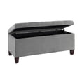 thumbnail image 2 of Charlotte Grey Shoe Storage Ottoman, 2 of 9