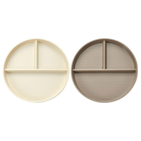 

2pcs Divided Dish Dining Plate Food Divided Plate Food Plate Food Serving Dish